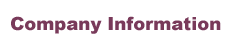 Conpany Information