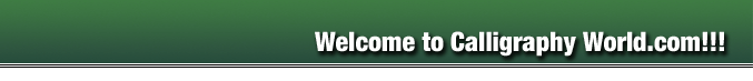 Welcome to Calligraphy World.com!